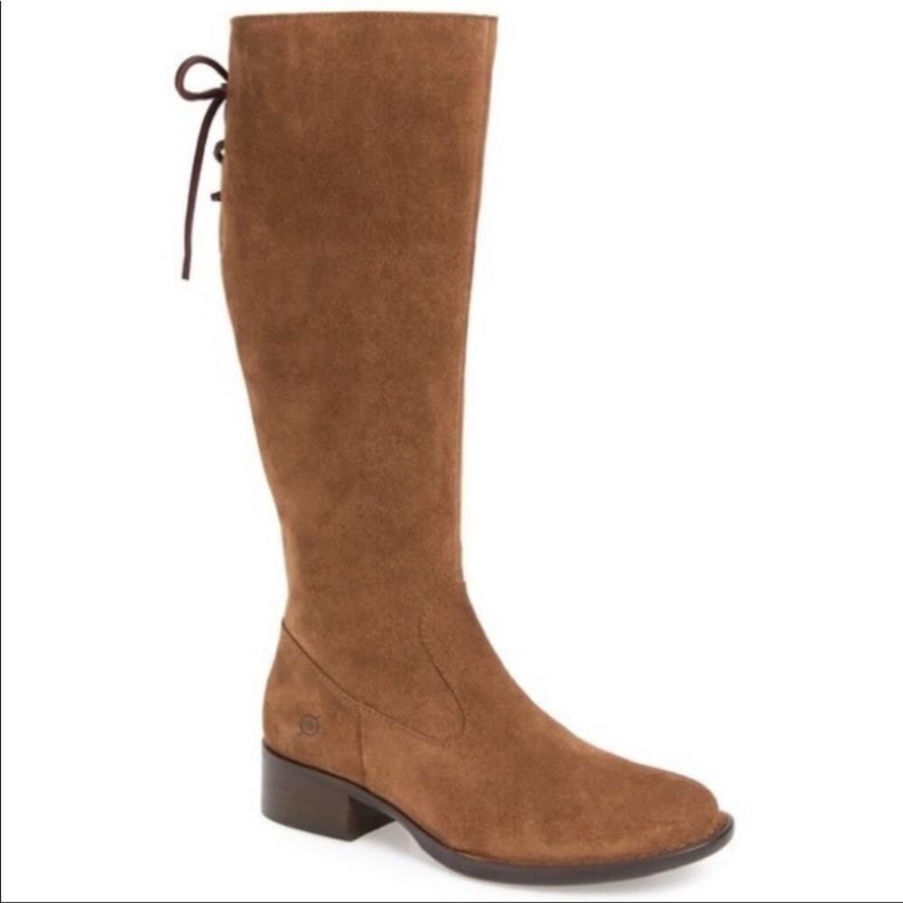Born Cotto Suede Tall Boots Size 7 New $179